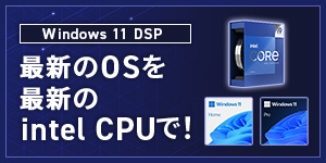 Windows 11 DSP 最新のOSを 最新のintel CPUで！