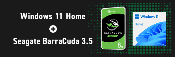 Windows 11 Home 64bit Japanese DSP DVD ySeagate BarraCuda 8TB HDD Zbgz