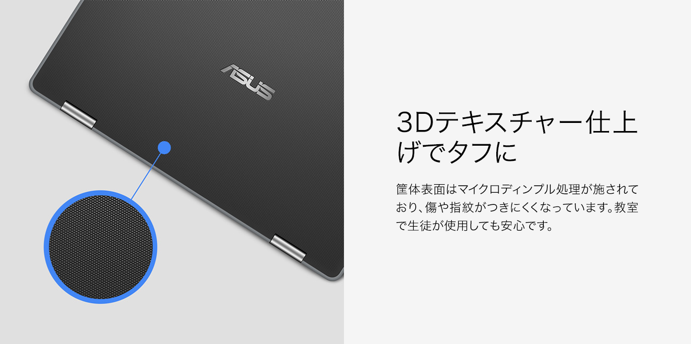 3Dテキスチャー仕上げでタフに