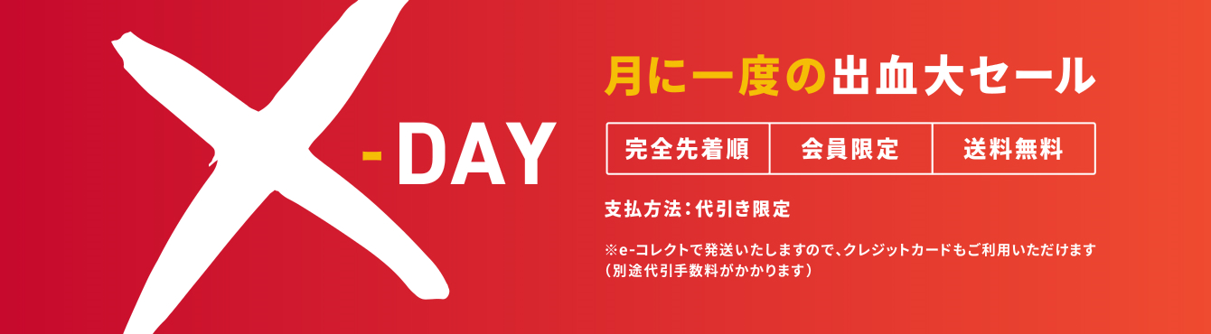 NTT-X Store会員限定　月に一度の出血大セール　X-DAY
