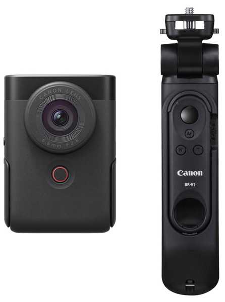 ビデオカメラ PowerShot V10 BK（ブラック） トライポッドグリップ
