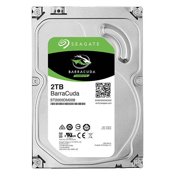Seagate BarraCuda 3.5 2TB 内蔵HDD メーカー2年保証 SATA 6.0Gb/s