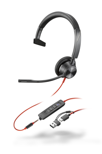 Blackwire 3315 Mono USB-C +C/A MS 8X218AA [�u���b�N]