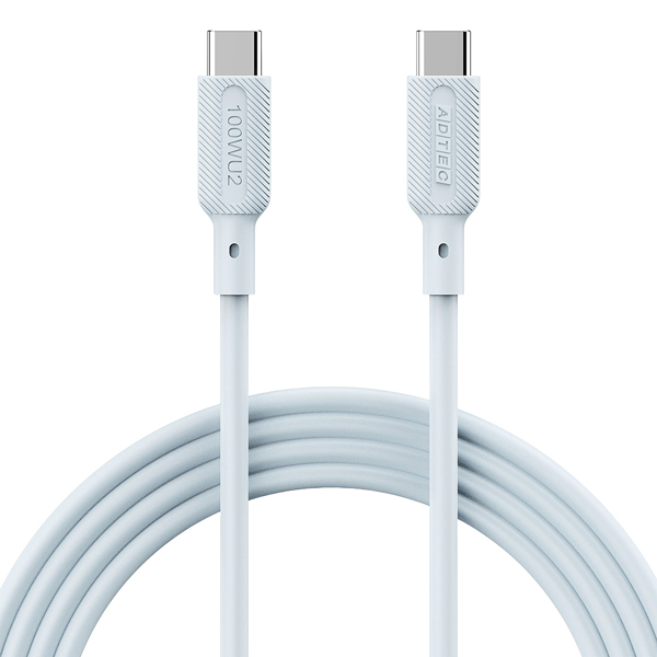 USB2.0 Type-C to C ケーブル (100W出力 / 480Mbps / 1.0m) ブルー