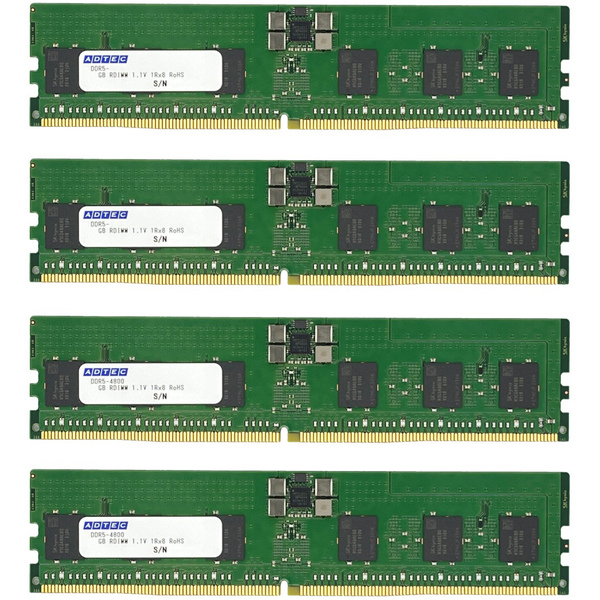 DDR5-5600 RDIMM 128GB×4枚 2Rx4 80bit