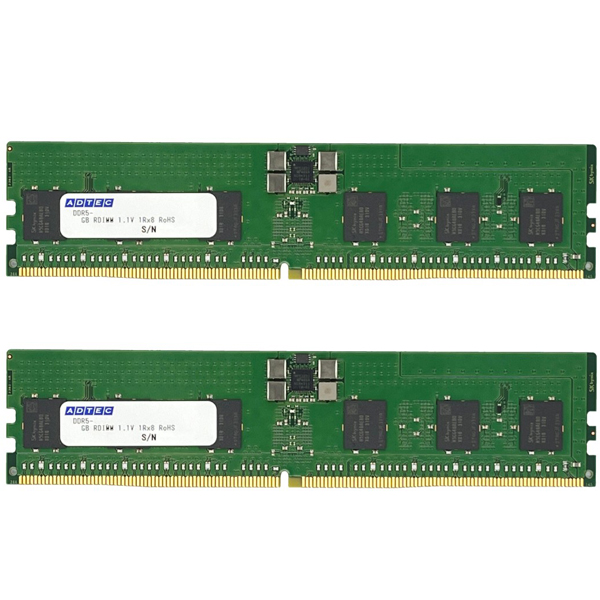 DDR5-5600 RDIMM 128GB×2枚 2Rx4 80bit