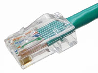 カテゴリ5e UTPケーブル 単線 クロス 緑 日本製 80m