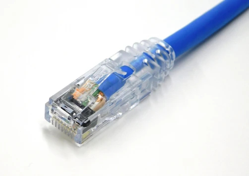 カテゴリ6 CMPケーブル 単線 ストレート 青 80m