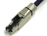 10GigE Vision対応LANケーブル ロボットSTP M12(Xコード)小型 RJ45産業用 40m
