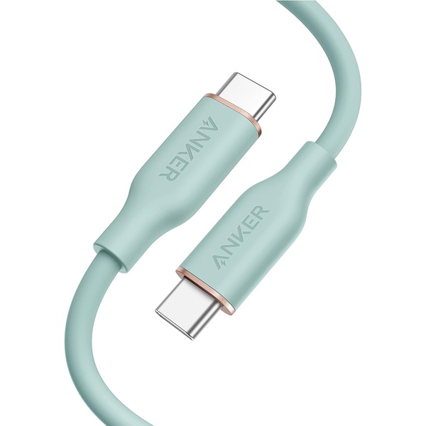 Anker PowerLine III Flow USB-C & USB-C ケーブル(1.8m ミントグリーン)