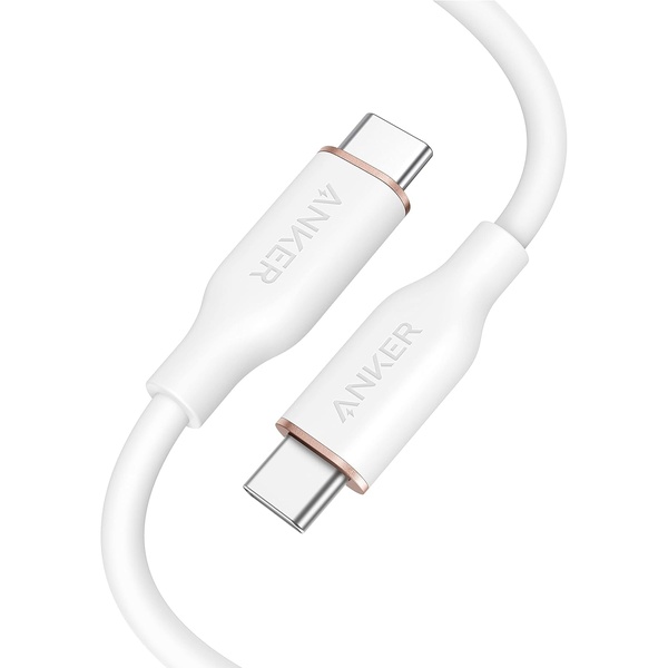 Anker PowerLine III Flow USB-C & USB-C ケーブル(0.9m クラウドホワイト)