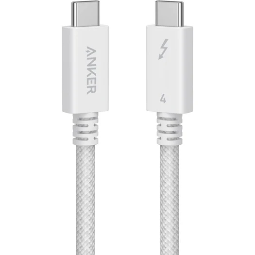 Anker Prime USB-C & USB-C ケーブル Thunderbolt 4 (240W 40Gbps) 1.0m ホワイト