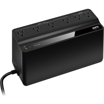 APC ES 425 無停電電源装置 UPS (425VA/225W/常時商用給電/矩形波/出力コンセント数x6/100V/3年保証)