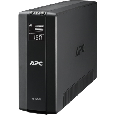 APC RS 1200VA 無停電電源装置 UPS (1200VA/720W/ラインインタラクティブ給電/正弦波/出力コンセント数x8/100V/3年保証)