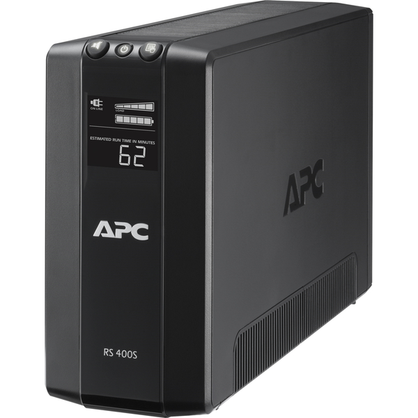 APC RS 400VA 無停電電源装置 UPS (400VA/240W/ラインインタラクティブ給電/正弦波/出力コンセント数x6/100V/2年保証)