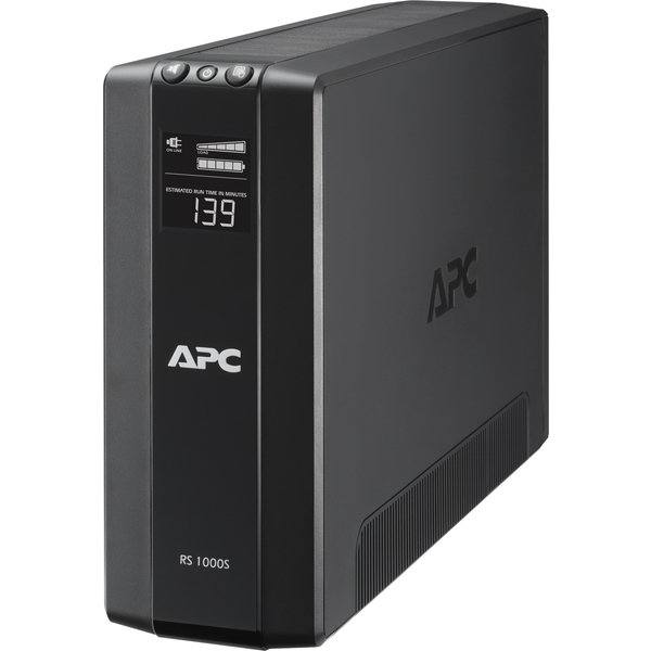 APC RS 1000VA 無停電電源装置 UPS (1000VA/600W/ラインインタラクティブ給電/正弦波/出力コンセント数x8/100V/2年保証)