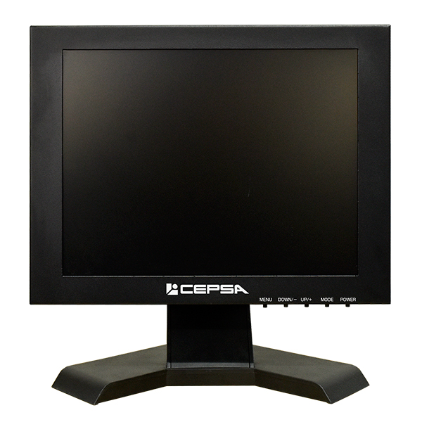 メタルキャビネット10.4インチ液晶監視モニター 10.4型/800×600ドット/BNC、HDMI、VGA/ブラック/スピーカー：あり/CVBS信号対応