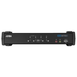 DVI対応 4ポートKVMPスイッチ USB2.0ハブ搭載