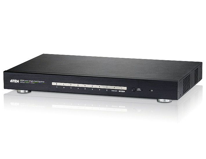 1入力8出力 Cat5タイプ HDMIビデオスプリッター