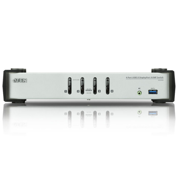 USB 3.0ハブ搭載 4ポートUSB DisplayPort1.1 KVMPスイッチ
