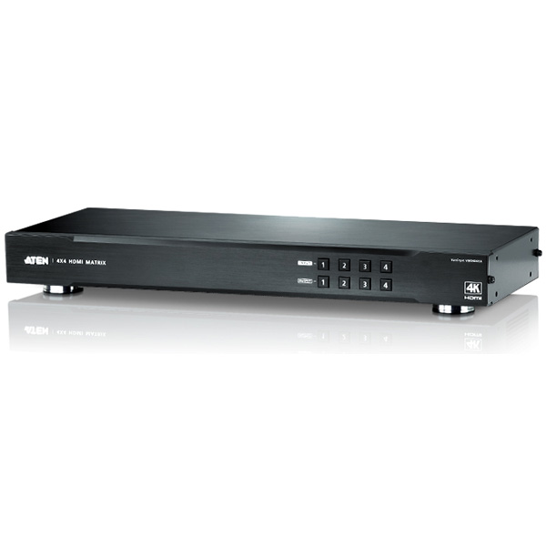 4入力4出力 4K対応 HDMIマトリックスビデオスイッチ