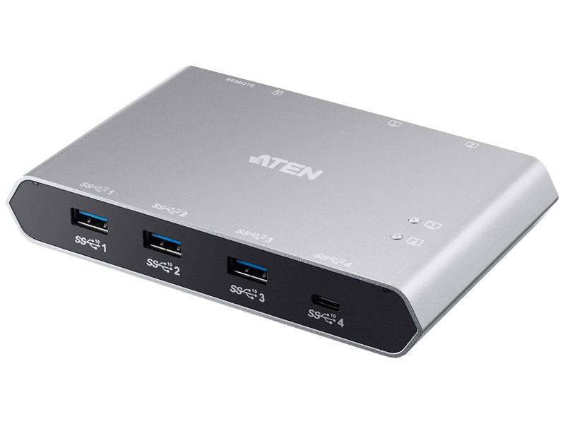USB-C 2ポートUSB3.1 Gen2デバイス共有器（電源パススルー対応）