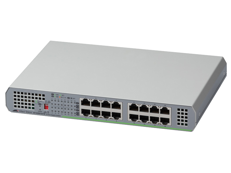 AT-GS910/16-N5 アカデミック レイヤー2スイッチ
