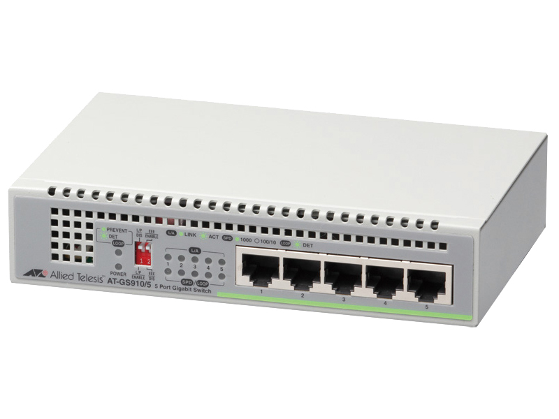 AT-GS910/5-N5 アカデミック レイヤー2スイッチ
