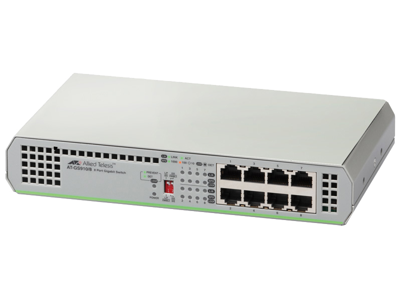 AT-GS910/8-N7 アカデミック レイヤー2スイッチ