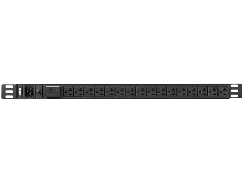 ラック用電源タップ（0U/100V/20A/NEMAタイプ 16ポート/サージ保護回路付き）