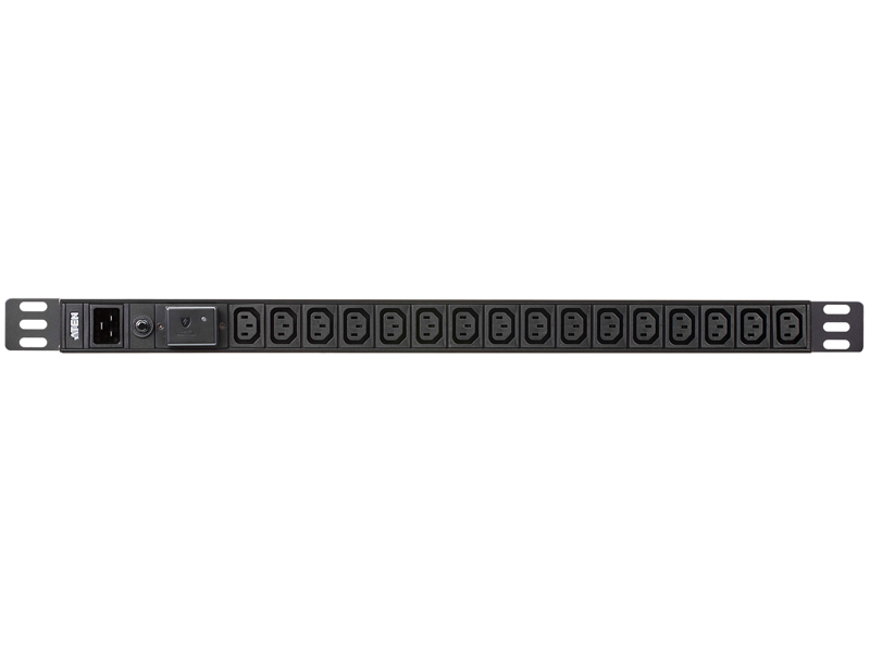 ラック用電源タップ（0U/200V/20A/IECタイプ 16ポート/サージ保護回路付き）