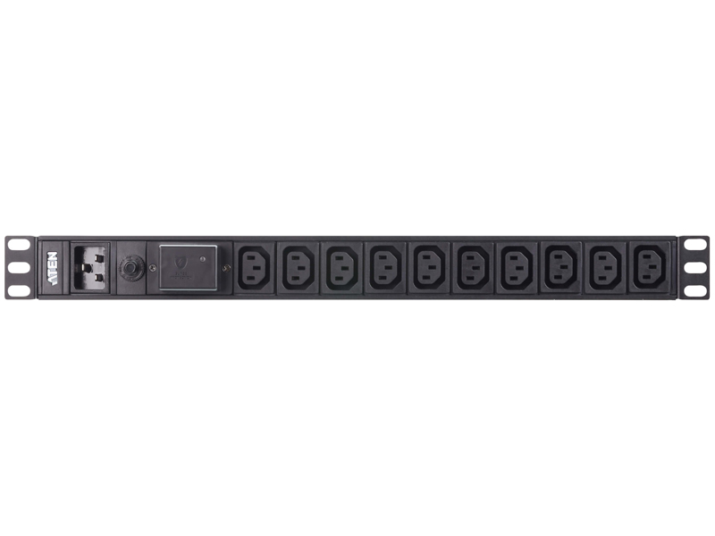 ラック用電源タップ（1U/200V/20A/IECタイプ 10ポート/サージ保護回路付き）