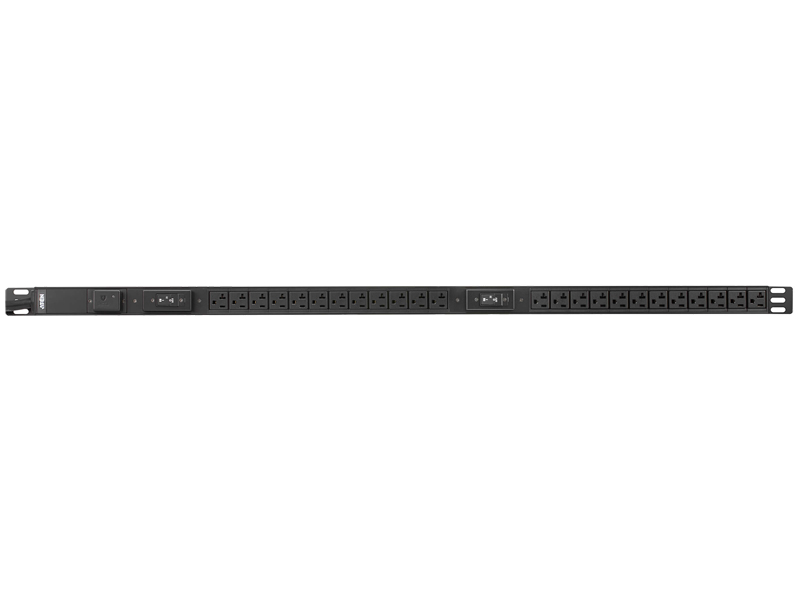 ラック用電源タップ（0U/100V/30A/NEMAタイプ 24ポート/サージ保護回路付き）