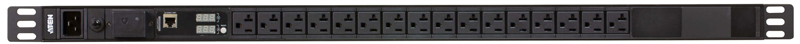ラック用電源タップ（0U/100V/20A/NEMAタイプ 16ポート/サージ保護回路/計測機能対応）