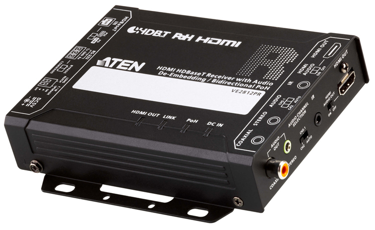 HDMI HDBaseTレシーバー（オーディオ・ディエンベデッド＆双方向PoH対応）