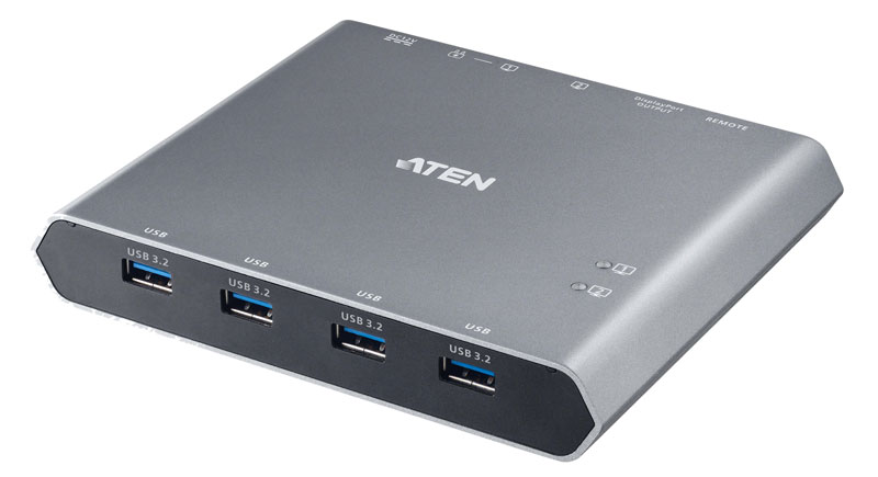 4K対応 2ポート USB-C KVMスイッチ（DisplayPort/USB-C/USB3.2 ドッキングステーション付き）