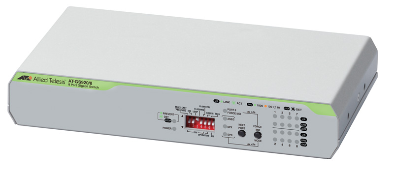AT-GS920/8-Z7 レイヤー2スイッチ