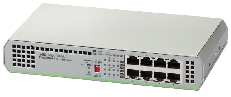 AT-GS910/8-Z7 レイヤー2スイッチ