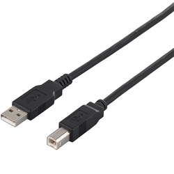 USB2.0ケーブル（A to B） 1.5m ブラック