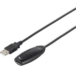 USB2.0リピーターケーブル（A to A） 5m ブラック