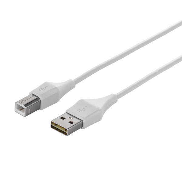 どっちもUSB2.0ケーブル（A to B） 1.0m ホワイト