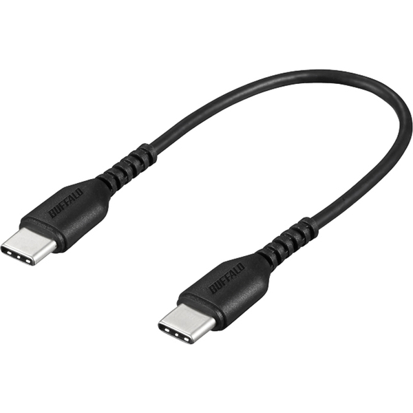USB2.0ケーブル（Type-C to Type-C） 0.1m ブラック