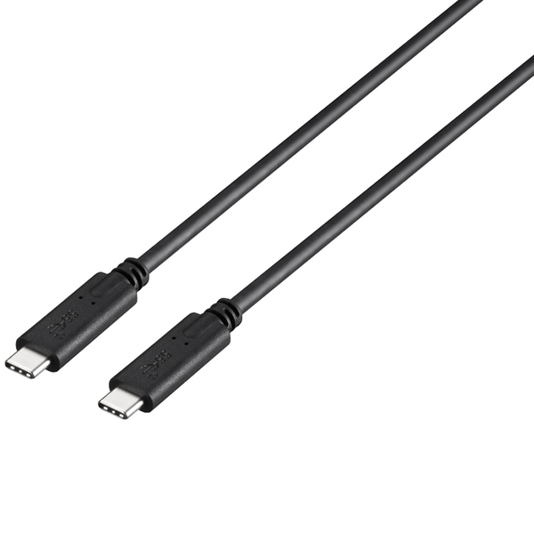 USB3.1 Gen2ケーブル（Type-C to Type-C） USB Power Delivery（3A）対応 0.5m ブラック
