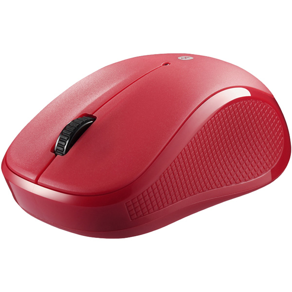 Bluetooth3.0対応 IR LED光学式マウス 3ボタンタイプ レッド