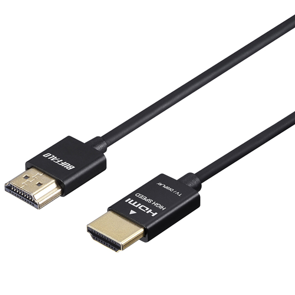 イーサネット対応 HIGH SPEED HDMIケーブル スリムタイプ 3.0m ブラック