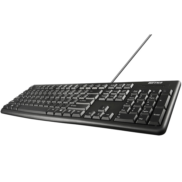 USB接続 有線スタンダードキーボード US English配列 ブラック