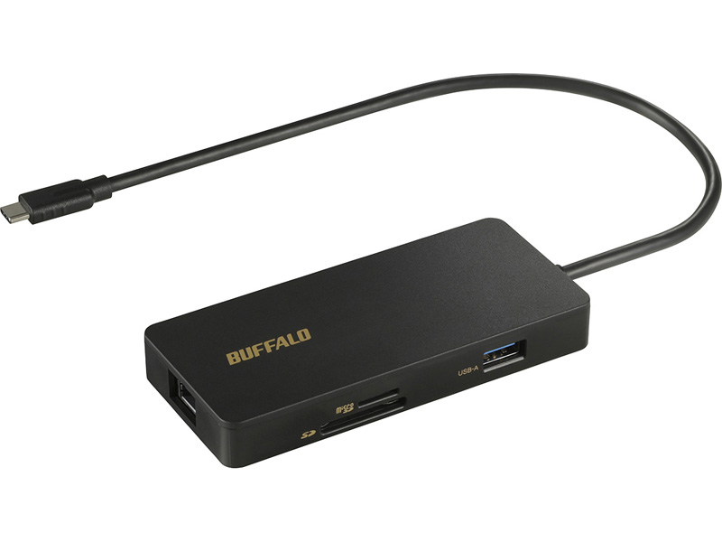 USB Type-C接続 ドッキングステーション PD対応 CR付 ブラック