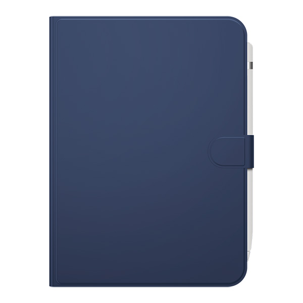 iPad10.9用フリーアングルレザーケース ブルー