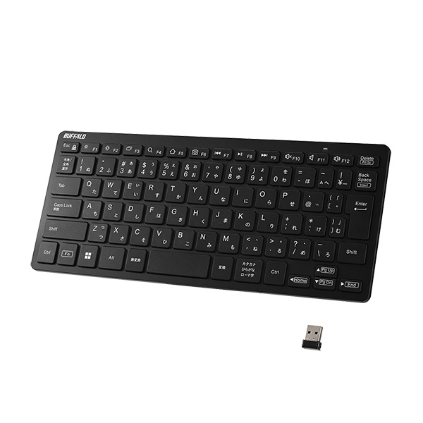 無線 ミニキーボード 日本語配列 ブラック