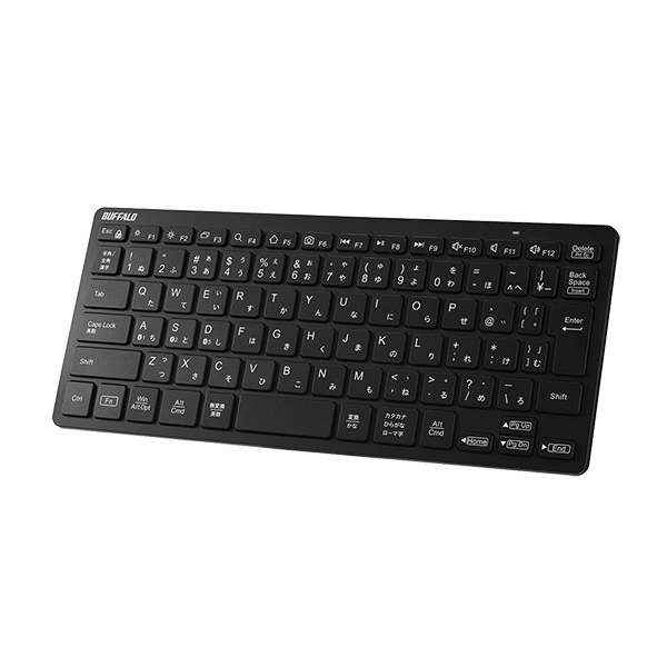 Bluetooth5.0 ミニキーボード 日本語配列 ブラック
